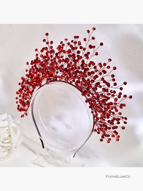 Rhinestone Crystal Headpiece Tiara Crown Headband for Women main image 4
